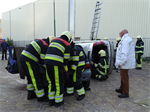 Oefening Brand Wegvervoer Auto Vaart Buitenpost